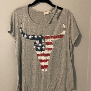 American flag tee